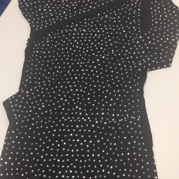 Last One! Black Sparkly Rhinestone Dress - Picture 9 of 11